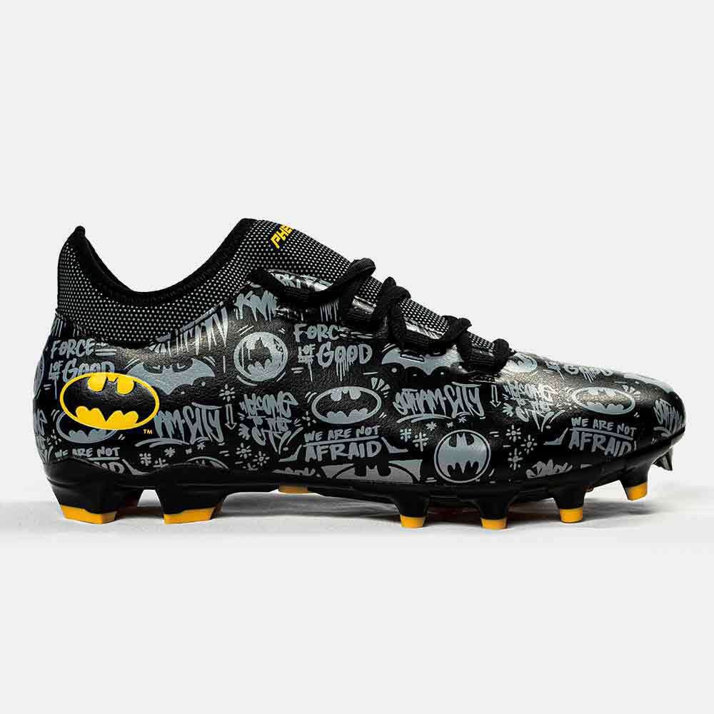 Phenom Elite Batman Football Cleats - Velocity 2.0 Size 13 | Lightweight Soccer Cleats for Men | Perfect for Turf & Grass Fields | Superhero Inspired Football Shoes