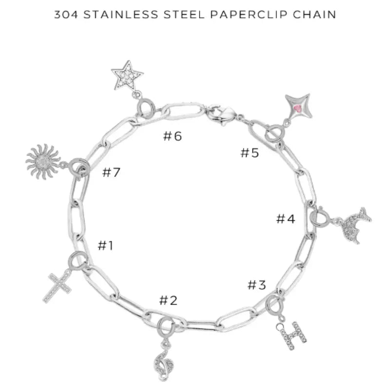 Elegant Charm Bracelet with Assorted Charms - Perfect for Gifts, Parties & Everyday Wear | $78.00