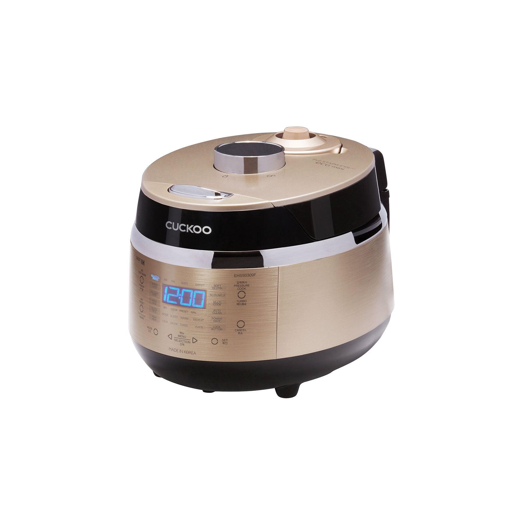 3 Cup IH Pressure Rice Cooker - Fast & Even Cooking, Perfect for Sushi & Rice Dishes | Compact & Energy Efficient for Small Kitchens & Dorms (CRP EHSS0309F) | Ideal for Home Cooking, Meal Prep & College Students
