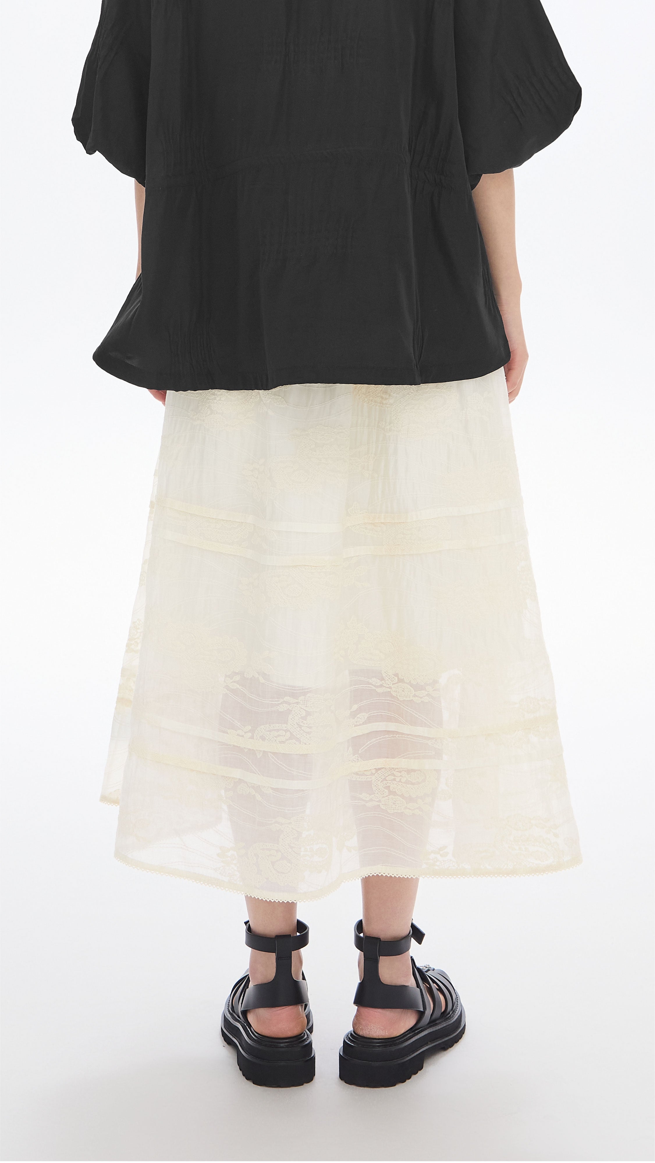 Elegant Floral Embroidery Skirt for Women - Boho Summer Maxi Skirt with Handmade Detailing | Perfect for Beach, Vacation, and Casual Outings