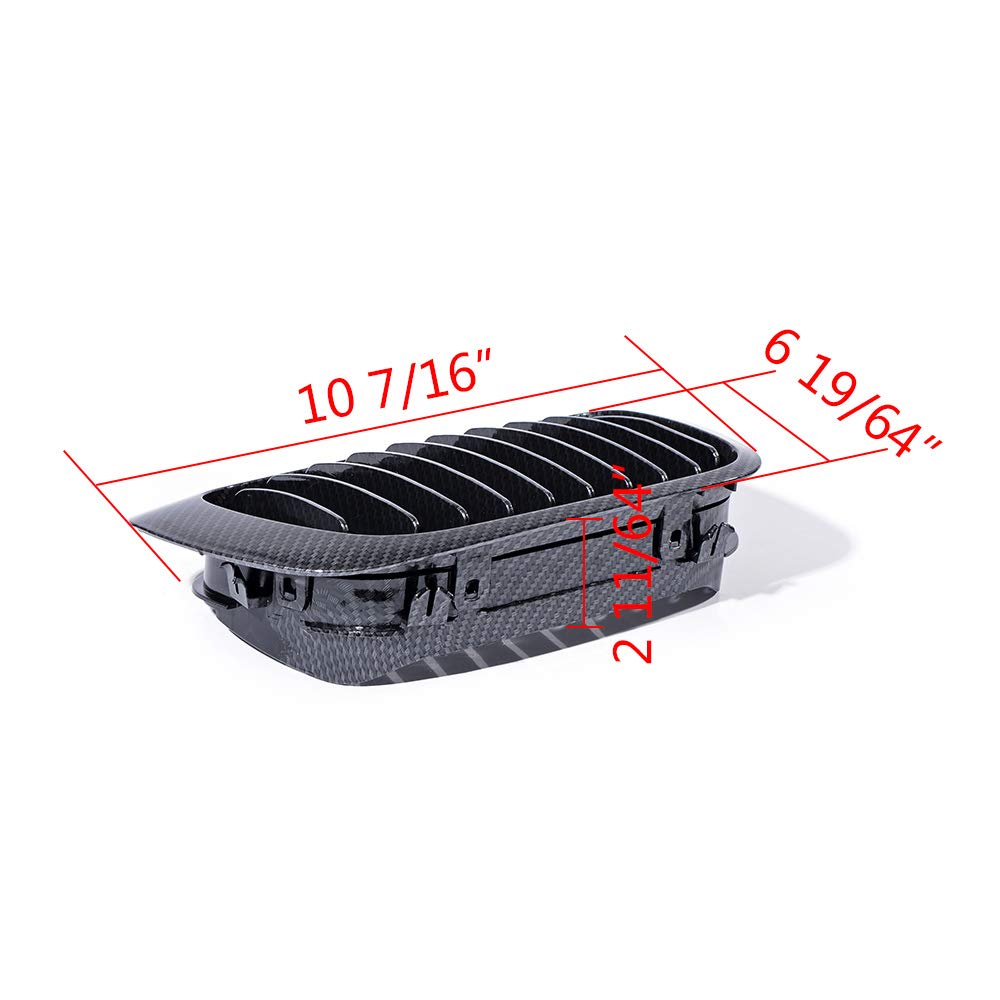 Astra Depot Carbon Fiber E46 Kidney Grille Compatible with 1999-2002 BMW 325Ci 330Ci 2-Door Coupe - Upgrade Your BMW's Front Grille for Enhanced Style & Performance