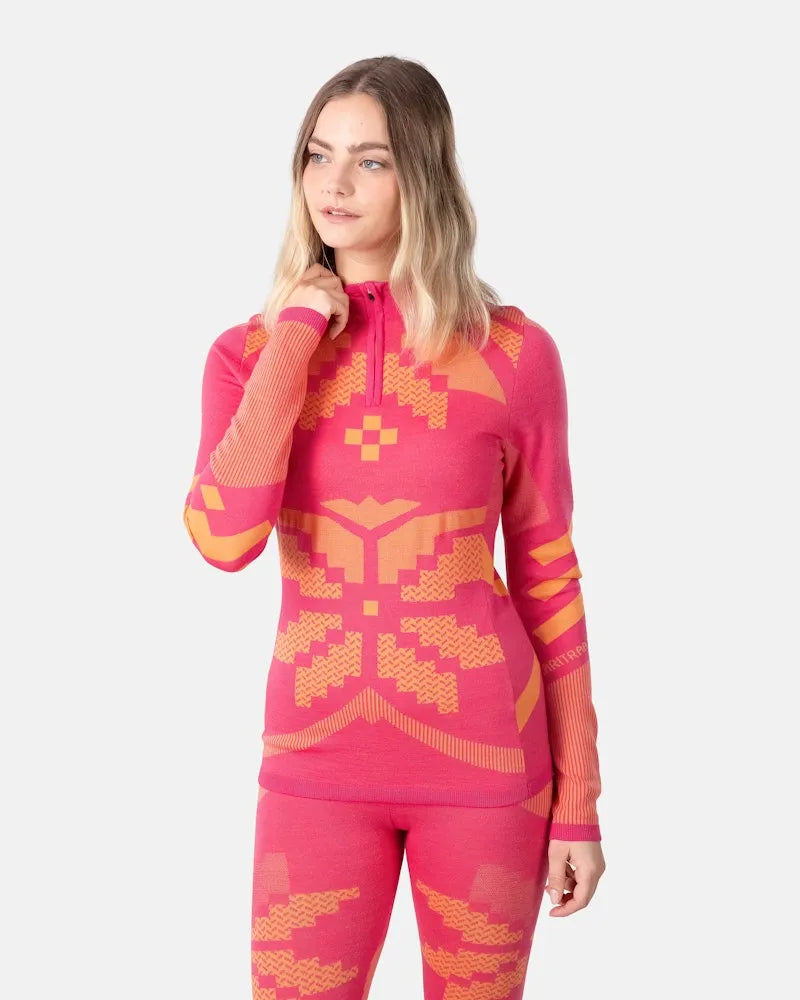 Kari Traa Women's Faith Half Zip Top 2025 - Lightweight Thermal Base Layer for Hiking, Skiing & Outdoor Activities