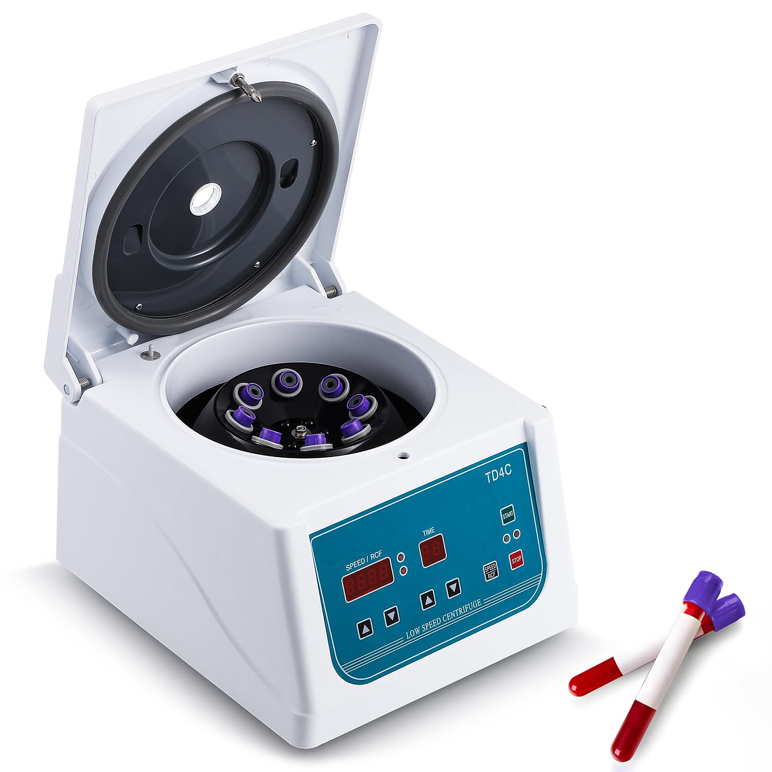 CGOLDENWALL Benchtop Centrifuge Machine 100-4000 RPM with Timer 1-99min - 8x15ml Capacity Low Speed Lab Centrifuge for PRP, Blood, DNA, Urine Samples - Perfect for Medical Clinics, Research Labs & Beauty Salons