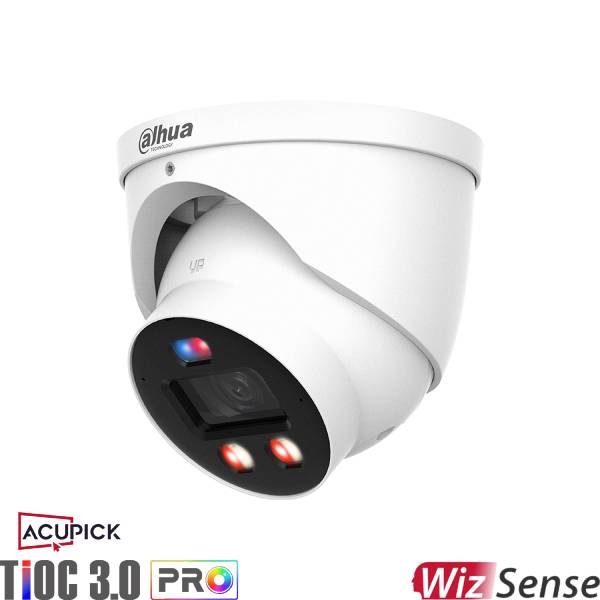 Dahua 6MP Tioc Acupick Turret Fixed Security Camera, DH-IPC-HDW3649H-AS-PV-PRO-ANZ - Outdoor/Indoor Surveillance for Home & Business Security