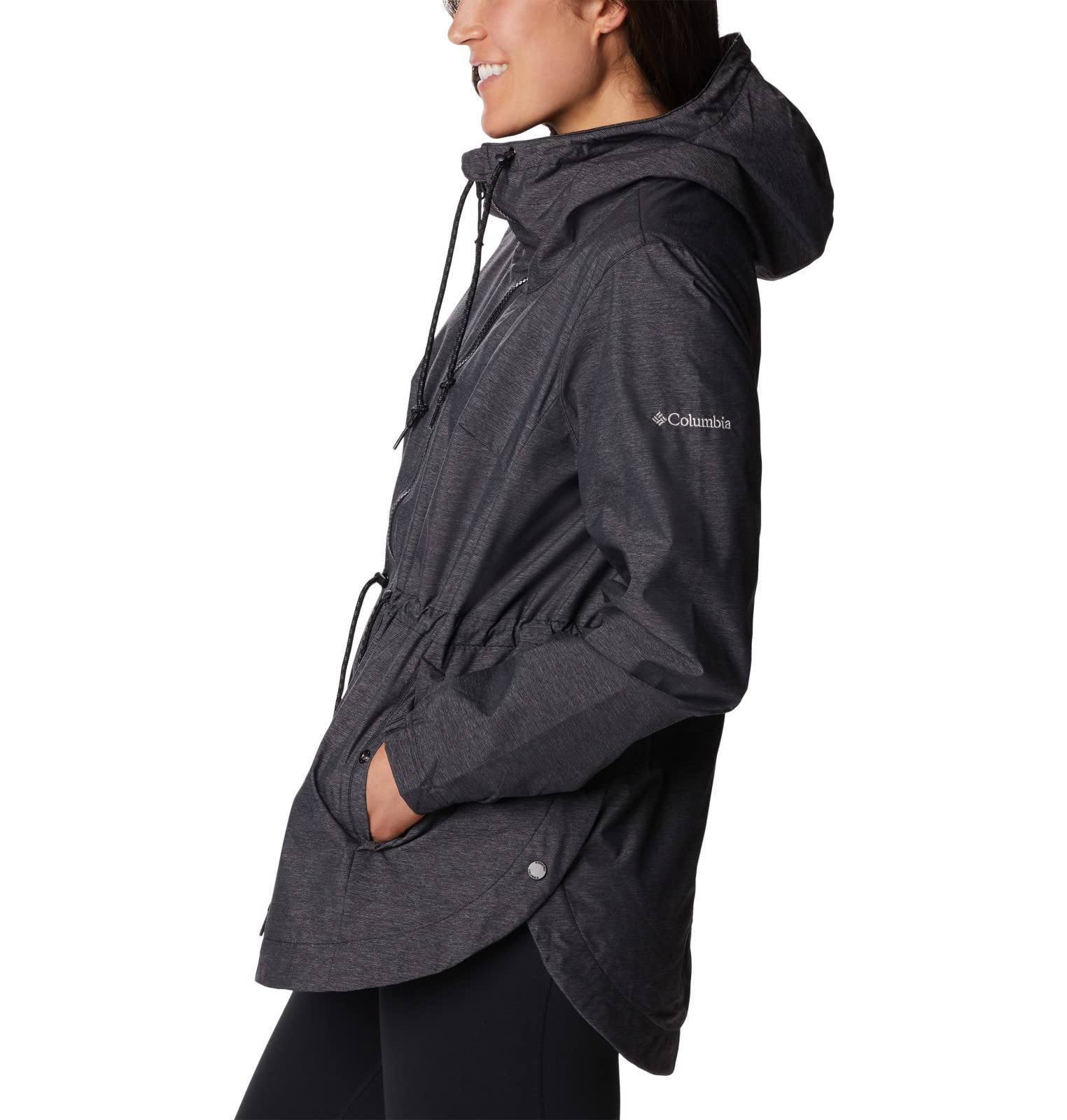 Columbia Women's Lillian Ridge Waterproof Hiking Shell Jacket - Lightweight Windproof Raincoat for Outdoor Adventures, Camping & Travel