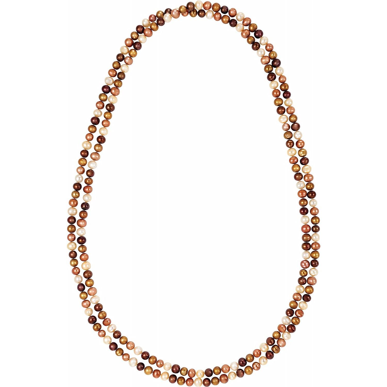 Freshwater Cultured Dyed Chocolate Pearl Necklace - 72