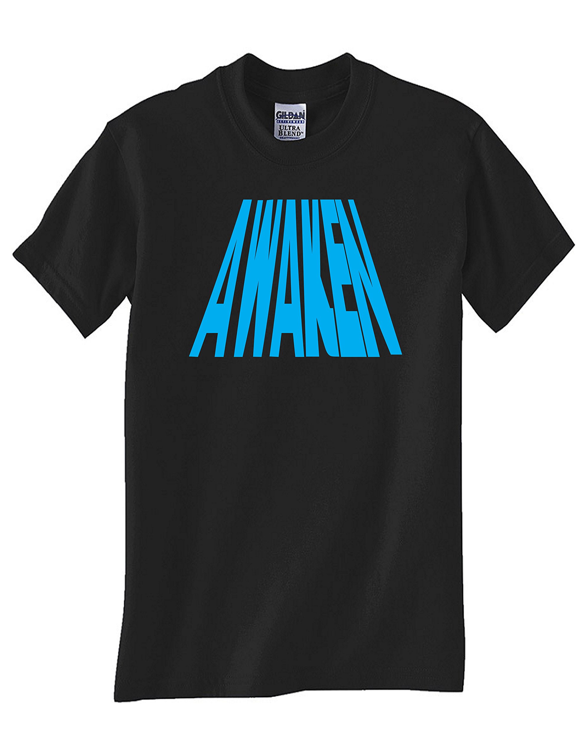 STUFF WITH ATTITUDE Awaken Graphic Black T-Shirt for Men & Women | Soft Cotton Tee for Casual Wear, Street Style & Everyday Outfits