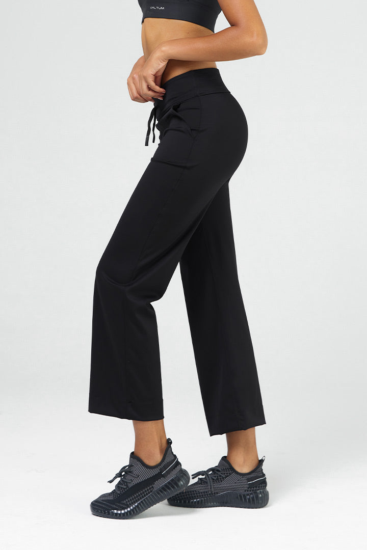 Saltum High-Waist Straight-Leg Pants for Women - Office to Yoga Stretch Work Pants - Comfortable & Versatile for Work, Travel & Lounge