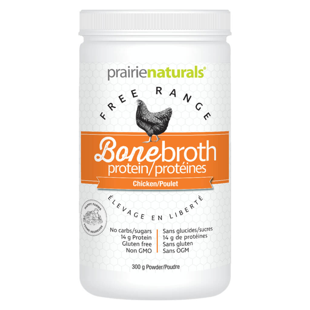Organic Free Range Chicken Bone Broth Protein Powder - Grass Fed, Collagen Rich Supplement for Gut Health & Joint Support - Perfect for Keto, Paleo Diets & Post-Workout Recovery