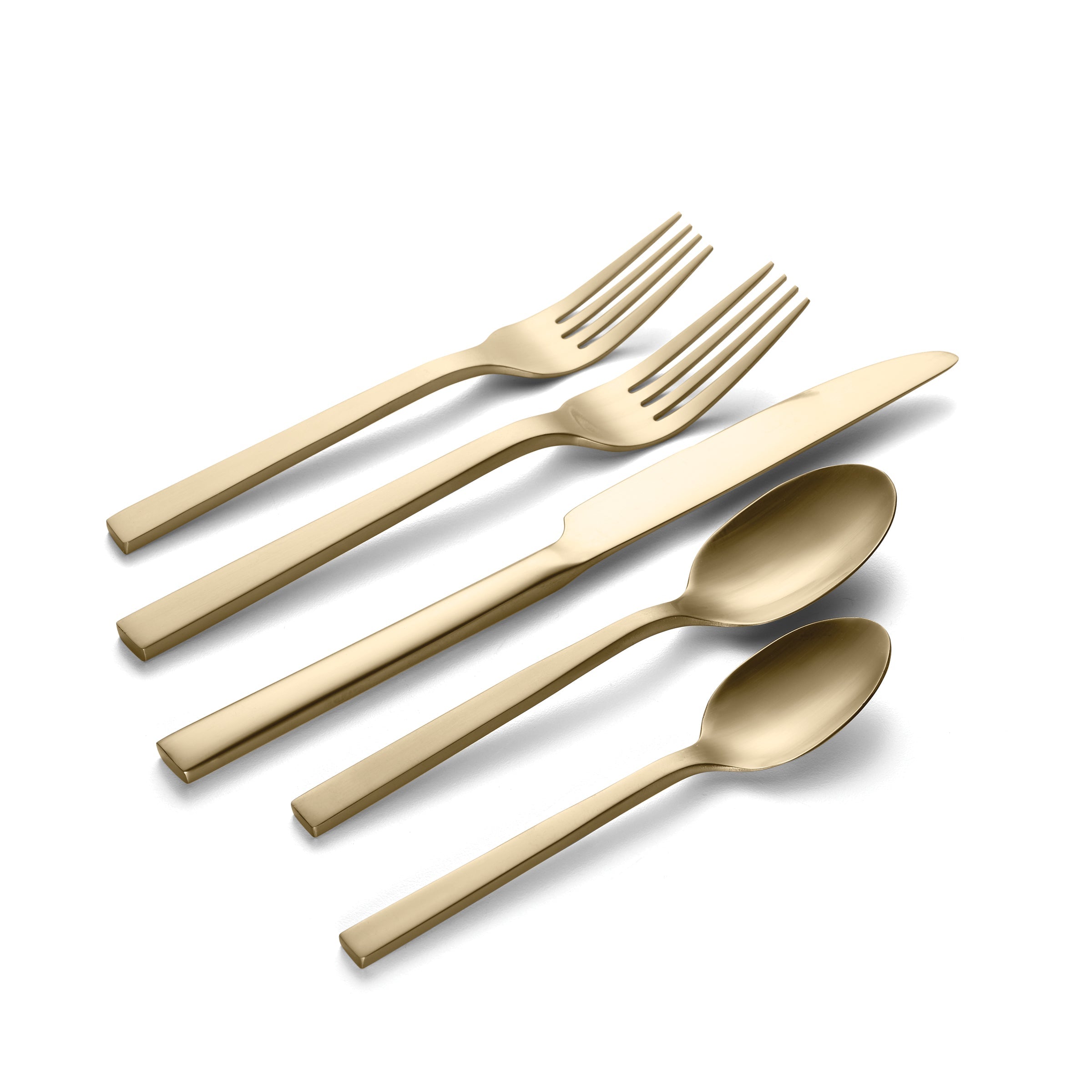 Chef's Table Champagne 20-Piece Flatware Set - Premium Stainless Steel Silverware for Fine Dining, Weddings & Special Occasions