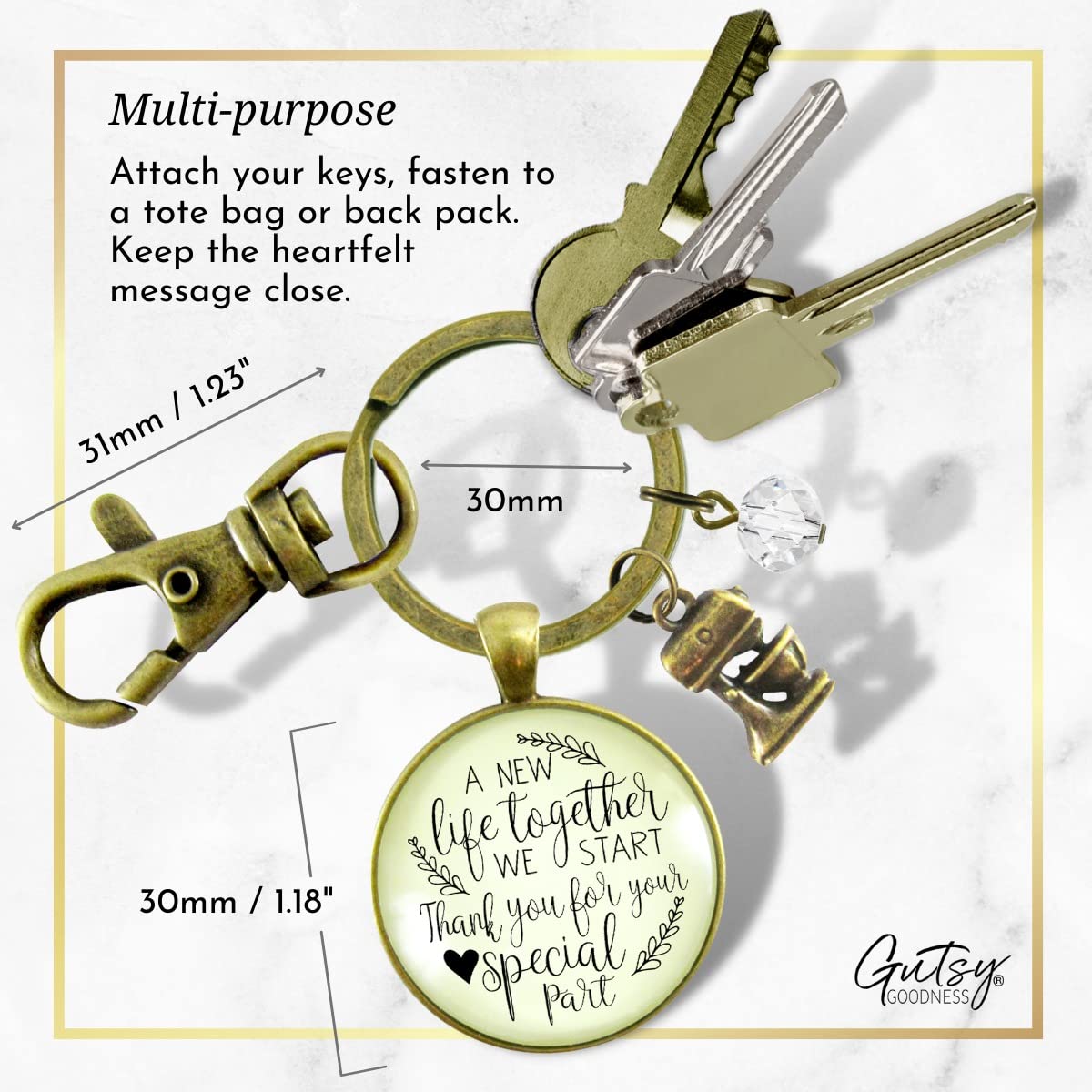 Wedding Cake Baker Gift Keychain - Elegant Jewelry Charm for Bakers & Cake Makers - Perfect Thank You Gift for Wedding Cake Artists & Pastry Chefs (Great for Bridal Showers, Baking Gifts & Cake Decorator Appreciation)