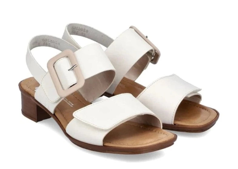 Rieker 62663 White Women's Comfort Shoes - Stylish & Lightweight for Work, Walking & Everyday Wear