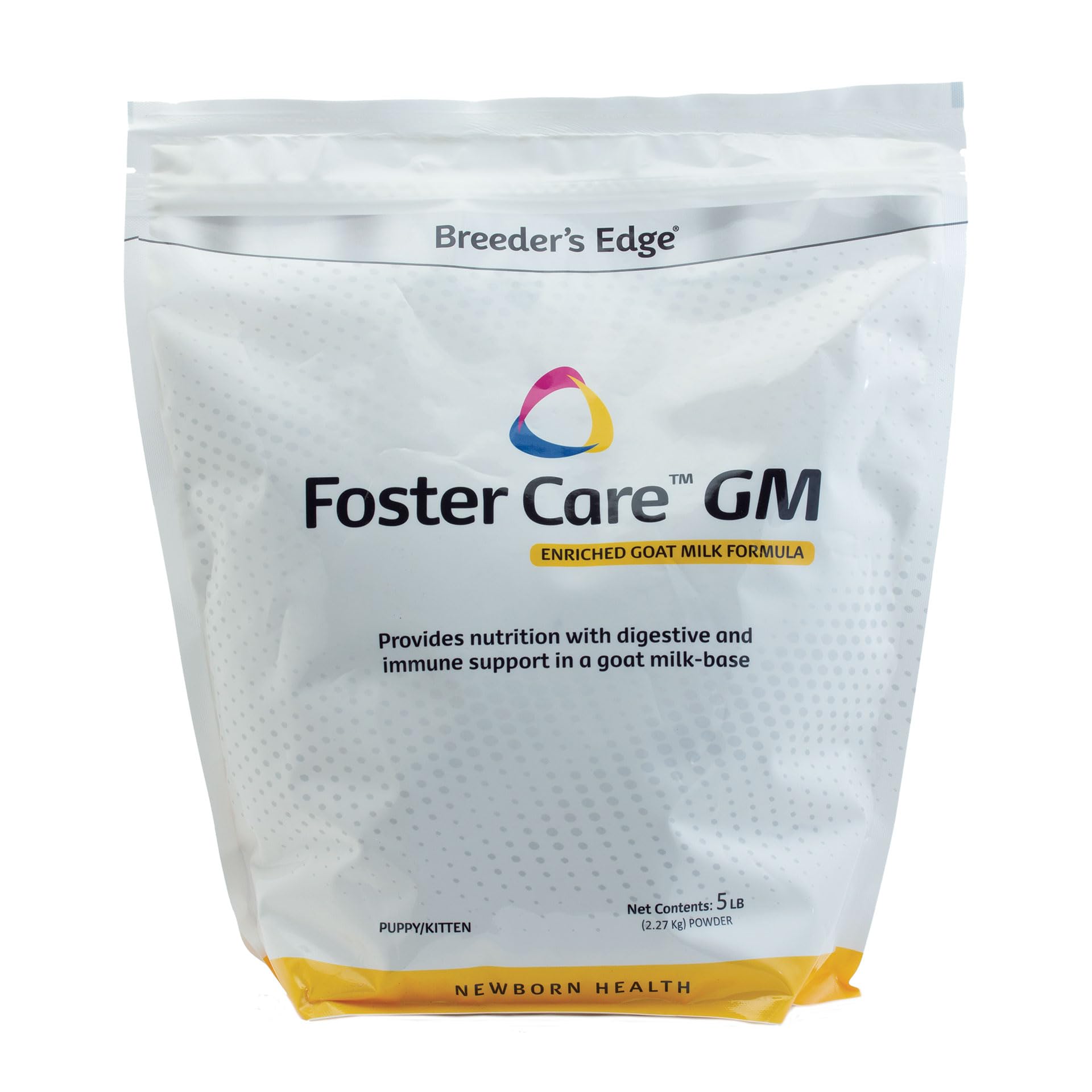Breeder's Edge Foster Care GM Goat Milk Powdered Milk Replacer for Puppies, Kittens, Cats & Dogs - Easy Digest Formula - 5 lb - Ideal for Newborn Pets, Orphaned Animals & Weaning Transition