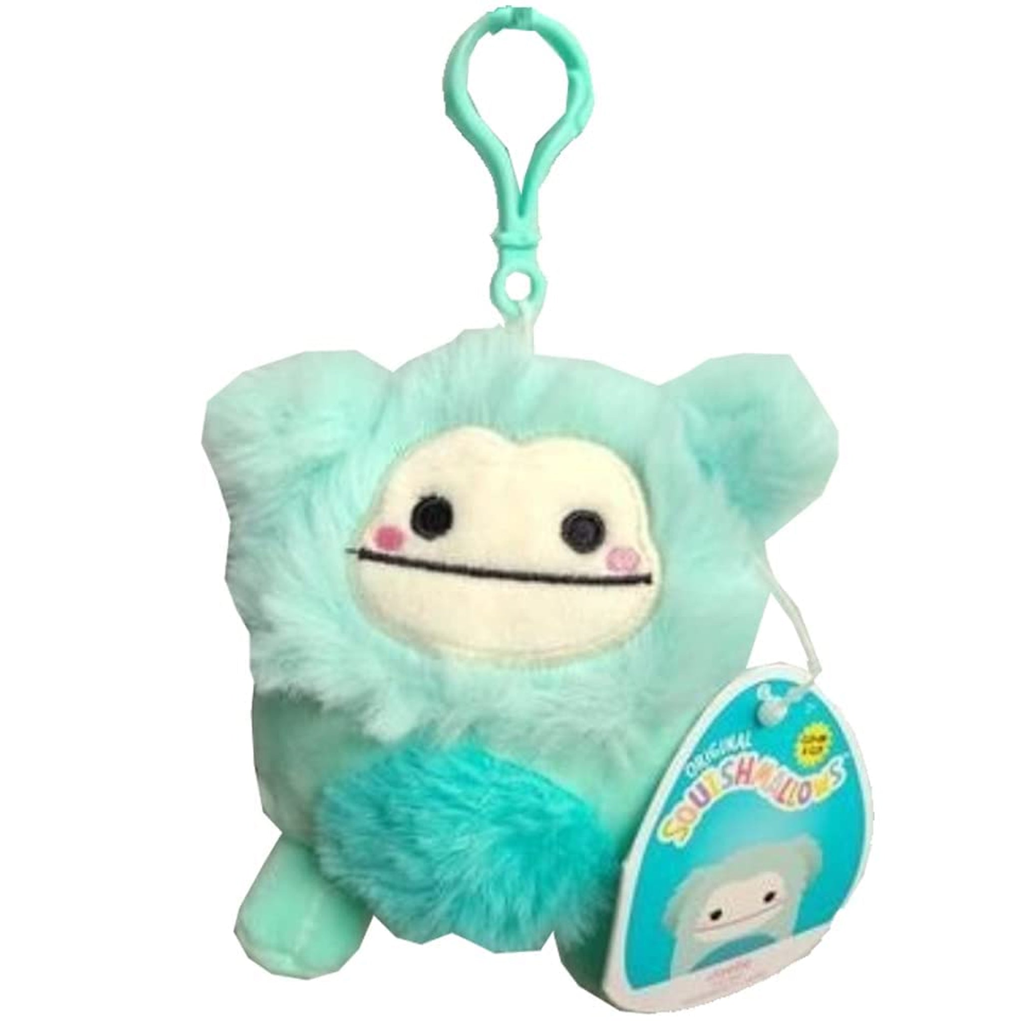 3.5 Inch Squishmallow Joelle The Bigfoot Clip-On Plush - Perfect for Backpacks, Keychains & Kids' Room Decor