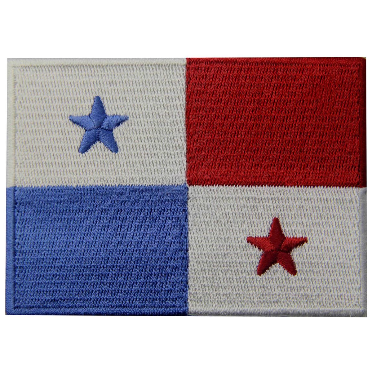 Panama Flag Embroidered Patch - Iron On & Sew On National Emblem for Clothing, Bags & Hats - Perfect for Patriotic Events, Travel & DIY Crafts