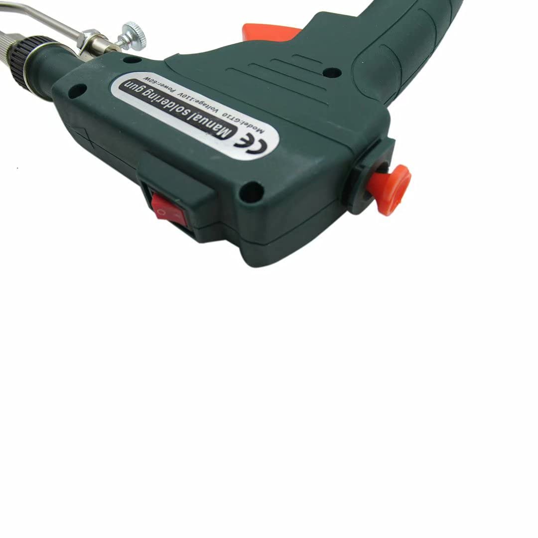 Automatic Soldering Iron Gun with Tin Wire & Desoldering Pump - 60W Electric Welding Tool (EU 220V/US 110V) for Electronics Repair, DIY Projects & Home Appliance Maintenance