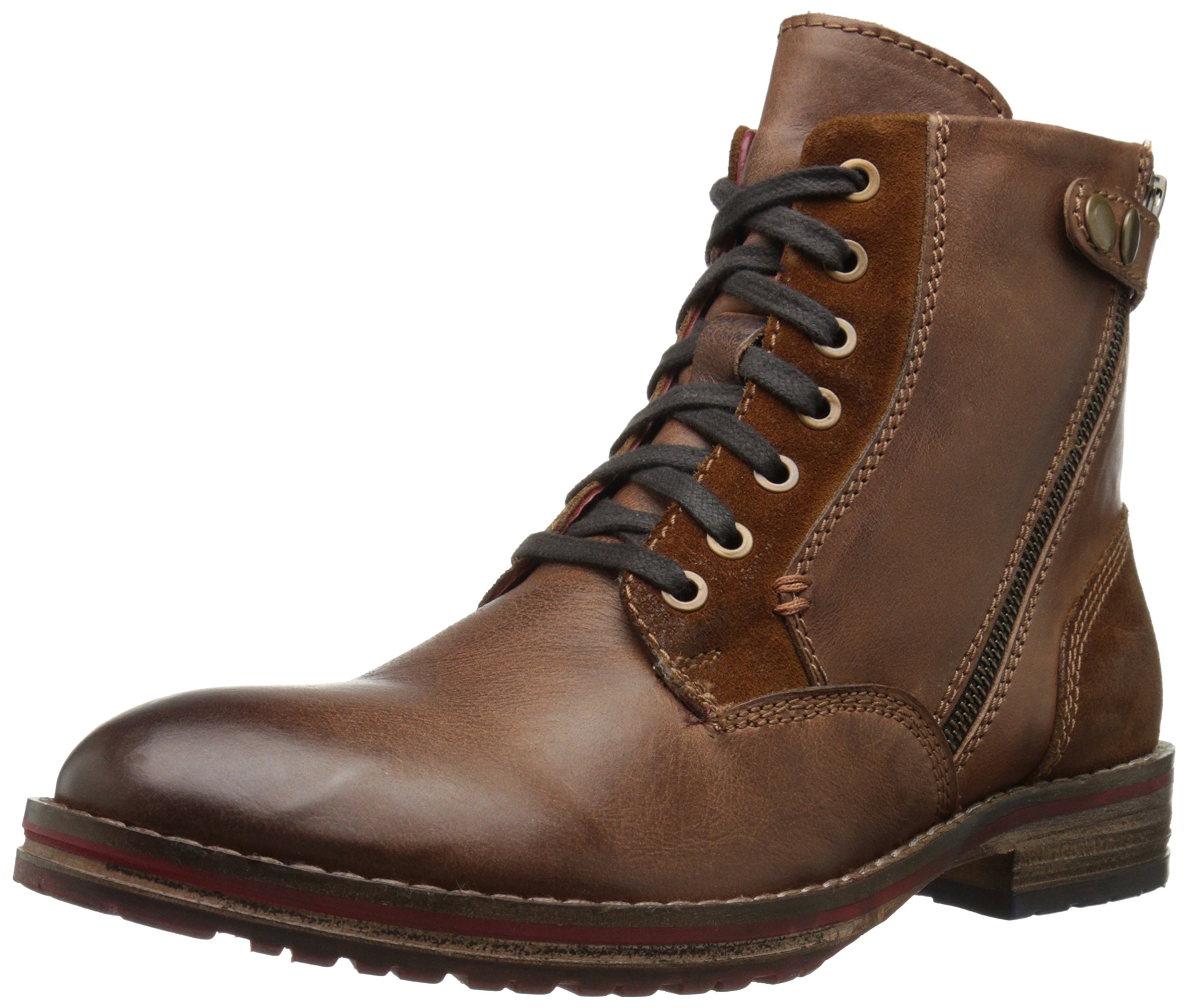 Testosterone Men's Ball of Fire Waxy Suede Lace-Up Boots - Durable & Stylish Work Boots for Outdoor, Hiking & Casual Wear