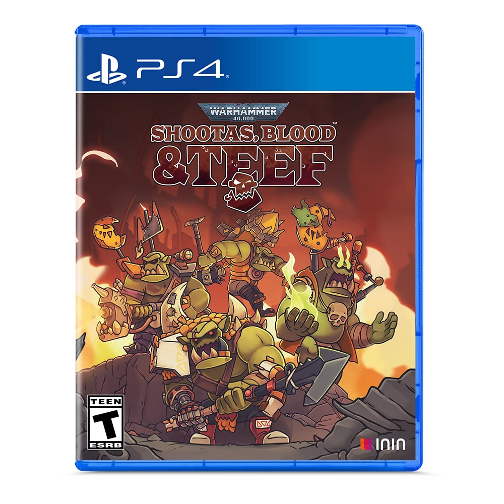 Warhammer 40,000: Shootas, Blood & Teef - PS4 Game | Action-Packed Warhammer Adventure | Perfect for Strategy & Sci-Fi Fans | Play at Home or Gaming Parties