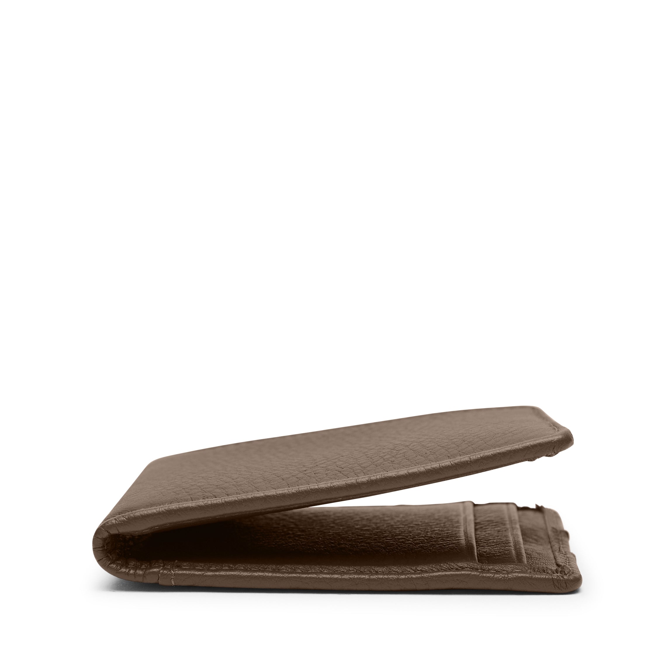 Slim Minimalist RFID Blocking Utility Card Wallet - Cocoa Brown Leather for Men & Women | Perfect for Travel, Business & Everyday Use