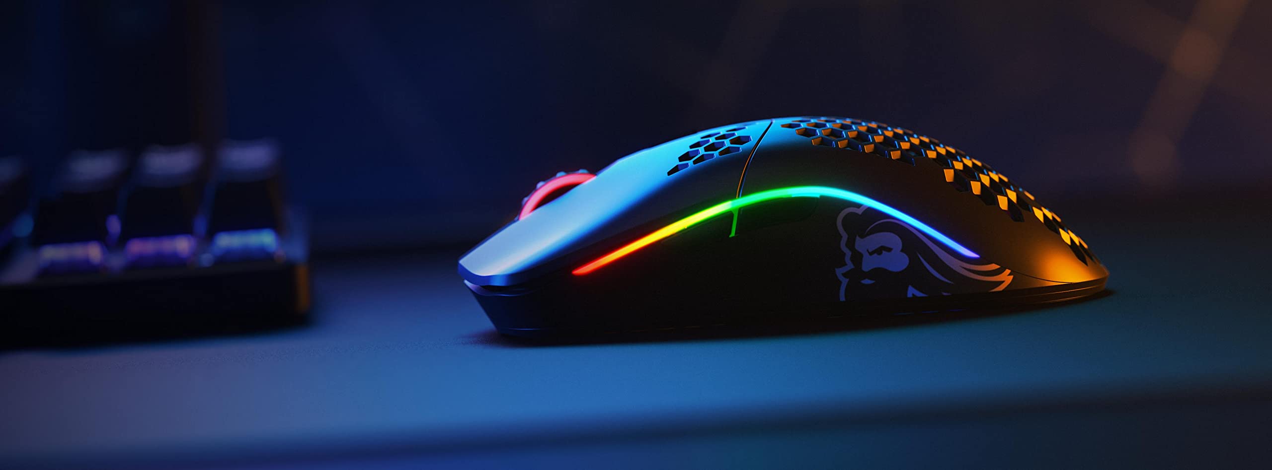 Glorious Model O Wireless RGB Gaming Mouse - Matte Black (Renewed) | Lightweight Honeycomb Design | 71g Ultra-Light | 19,000 DPI | for PC Gaming, Esports & Professional Use