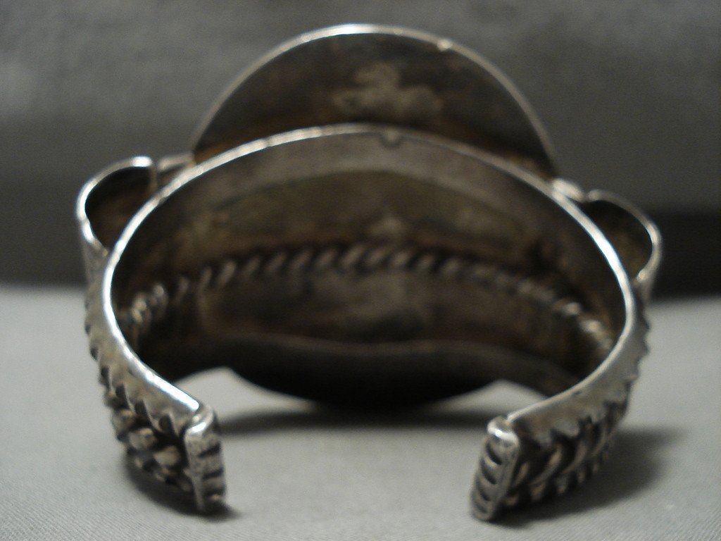 157 Gram Opulent And Crazy Vintage Navajo Turquoise Native American Jewelry Silver Bracelet