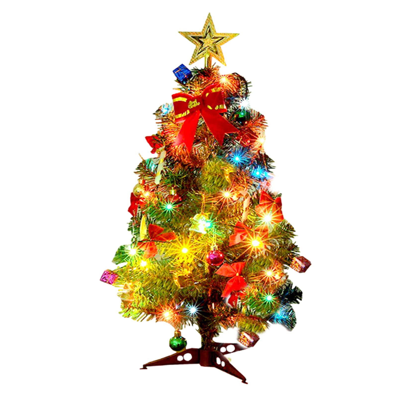 ZTGD Festive DIY Christmas Tree with LED Lights - Battery Operated Holiday Decor for Home, Office & Party Seasonal Decoration | Perfect for Christmas, Winter Holidays & Gift Giving