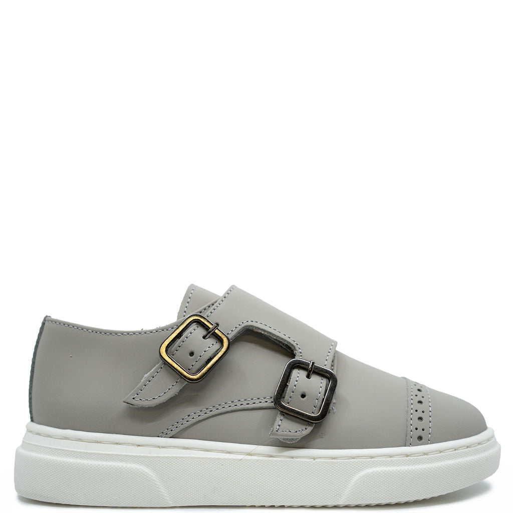 Blublonc Grey Rubber Captoe Dress Sneakers for Men - Comfortable & Stylish Casual Work Shoes - Perfect for Office, Business, and Formal Occasions