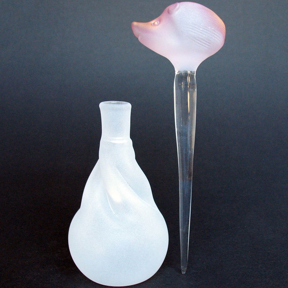 Hand Blown Glass Hedgehog Perfume Bottle - Elegant Animal-Shaped Fragrance Dispenser for Home Decor, Gift & Vanity Table | Perfect for Bathroom, Bedroom & Dresser Organizer