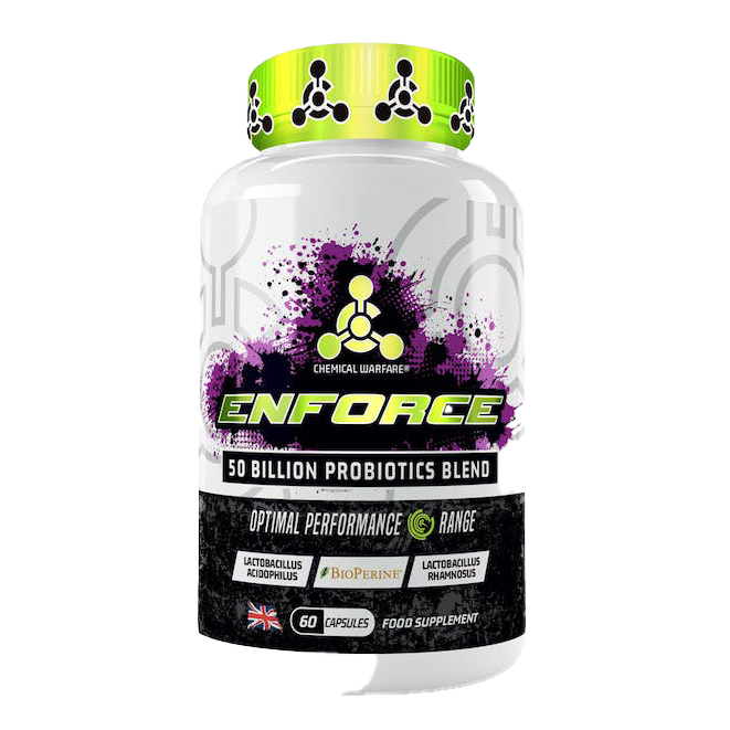 Chemical Warfare Enforce 60 Caps - Premium Pre-Workout Supplement for Intense Training & Muscle Performance | Gym, Bodybuilding & Fitness