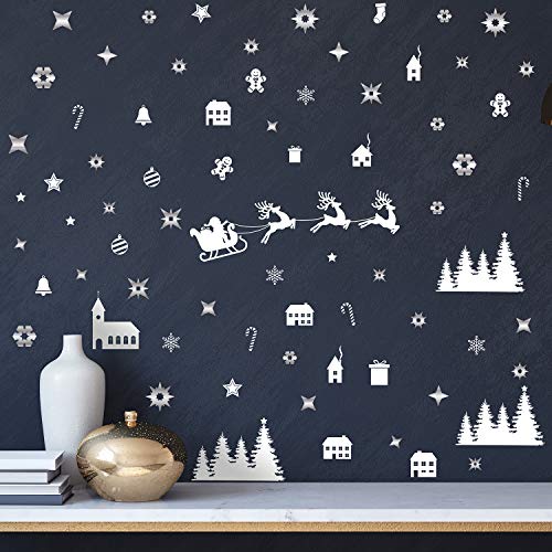 Snowflakes White Village Christmas