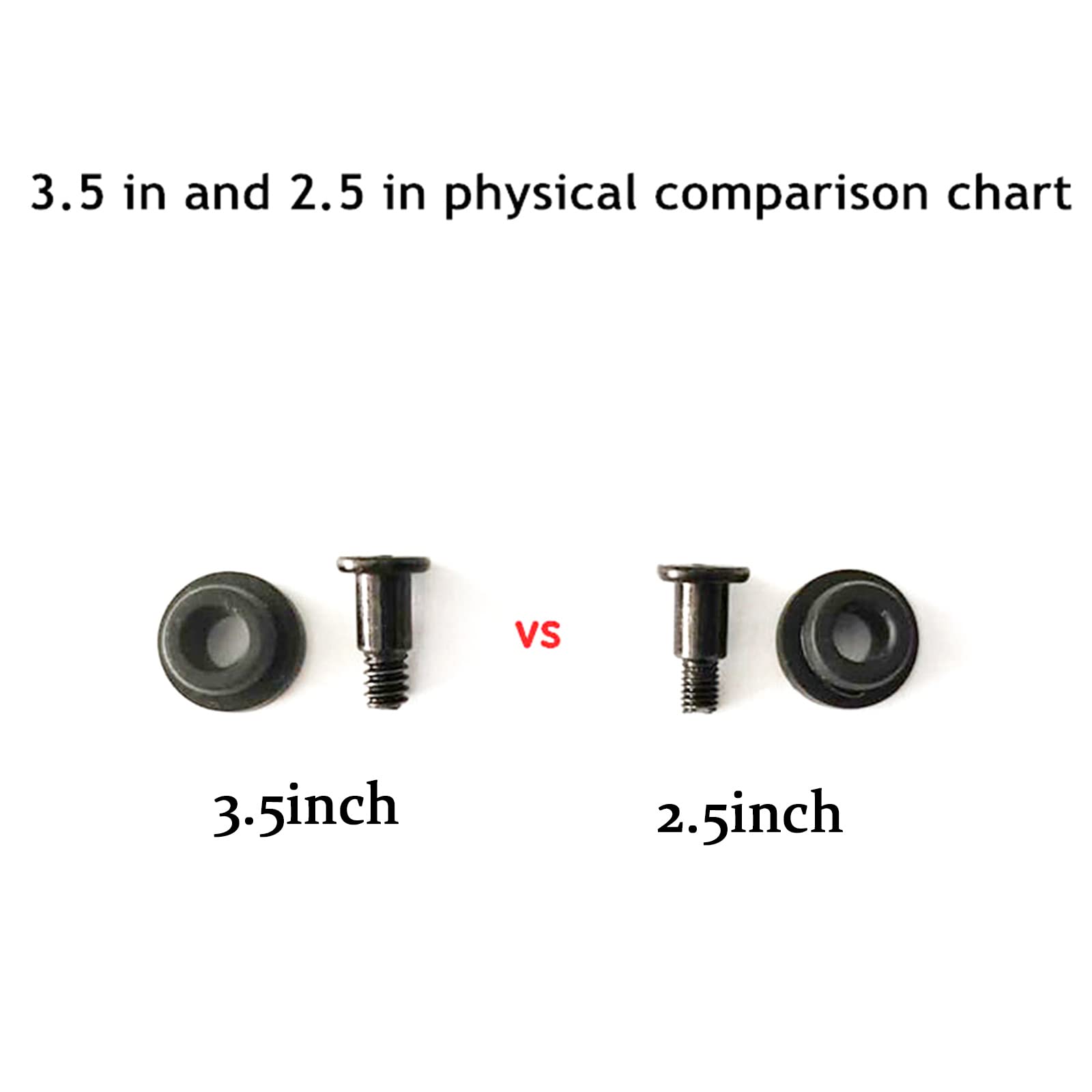 20pcs Shockproof Computer Case Screws with Shock Absorption for 3.5