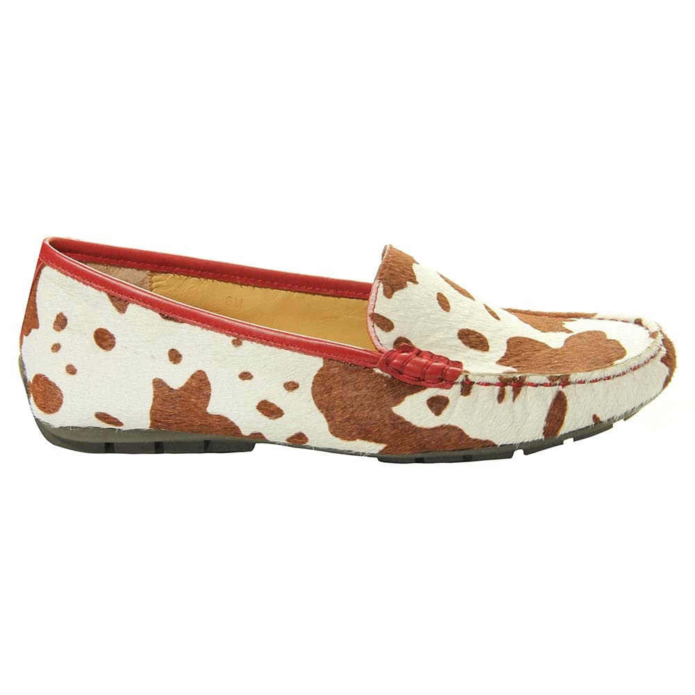 VANELi Women's Albion Moccasin Flats - Comfortable Casual Slip-On Shoes for Women, Soft Leather Loafers in Brown | Perfect for Office, Travel & Everyday Wear