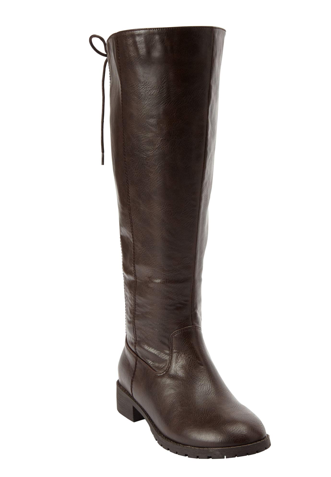 Comfortview Women's Wide Width Charleston Wide Calf Boots - Waterproof Winter Snow Boots for Women with Arch Support | Perfect for Cold Weather, Outdoor Activities & Casual Wear