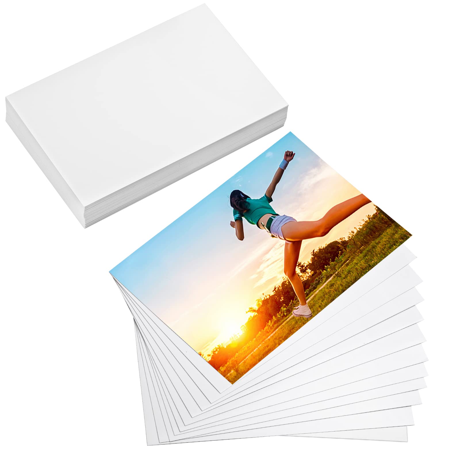 Premium 120 Sheets 4x6 Inch Glossy Photo Paper for Inkjet Printers - 180 GSM High-Quality Printing Paper for Photos, Flyers, Calendars & Birthday Banners - Perfect for Home Printing, Photo Albums, and Party Decorations