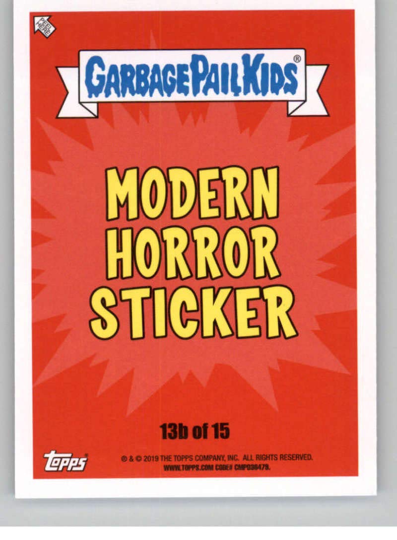2019 Topps Garbage Pail Kids Revenge of Oh The Horror-ible Series 2 #13B SAM SPEW - Modern Horror Collectible Sticker Cards for Trading, Collecting & Pop Culture Display