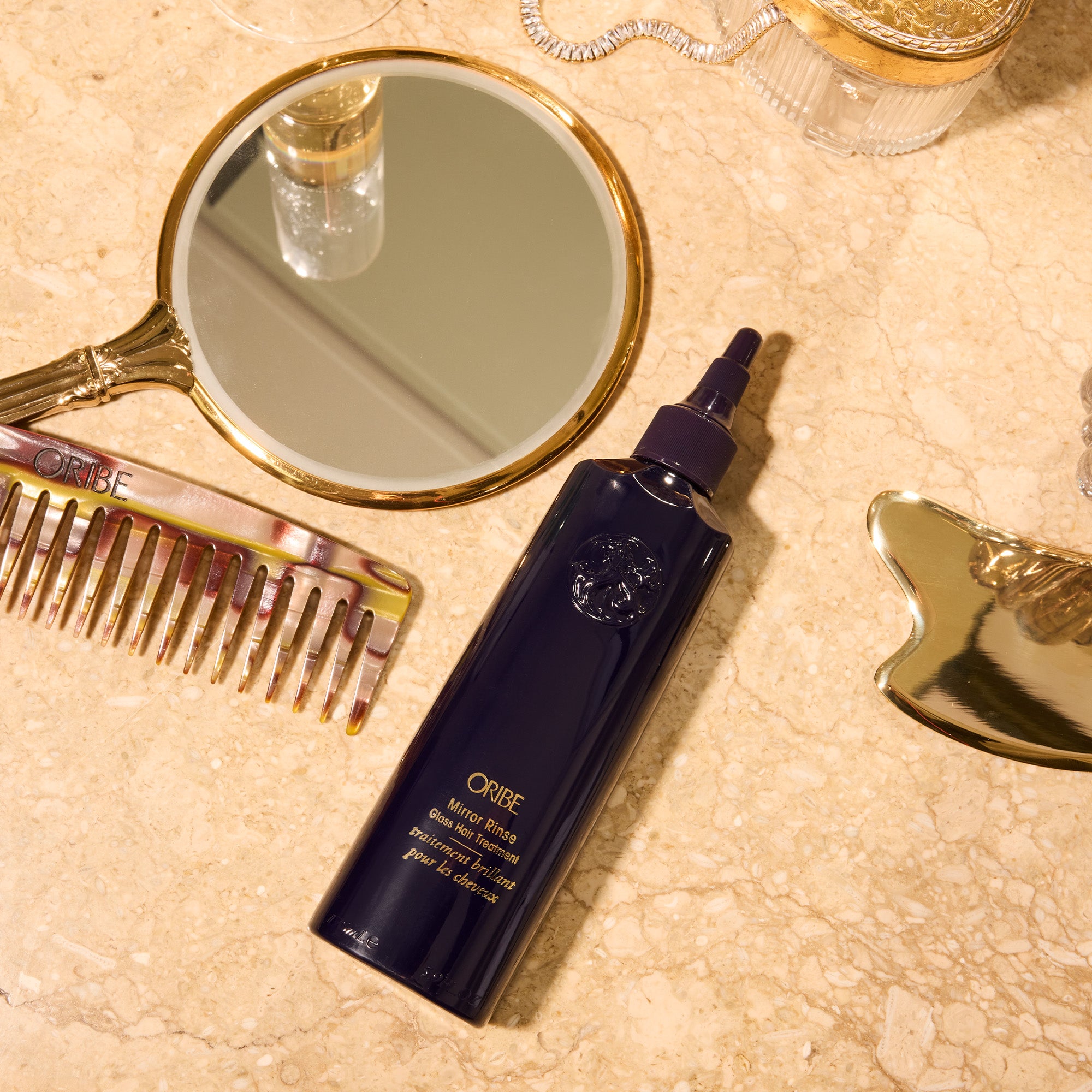 Professional Mirror Rinse Glass Hair Treatment - Salon-Quality Hair Care for Shine & Repair | Perfect for Damaged Hair & At-Home Treatments