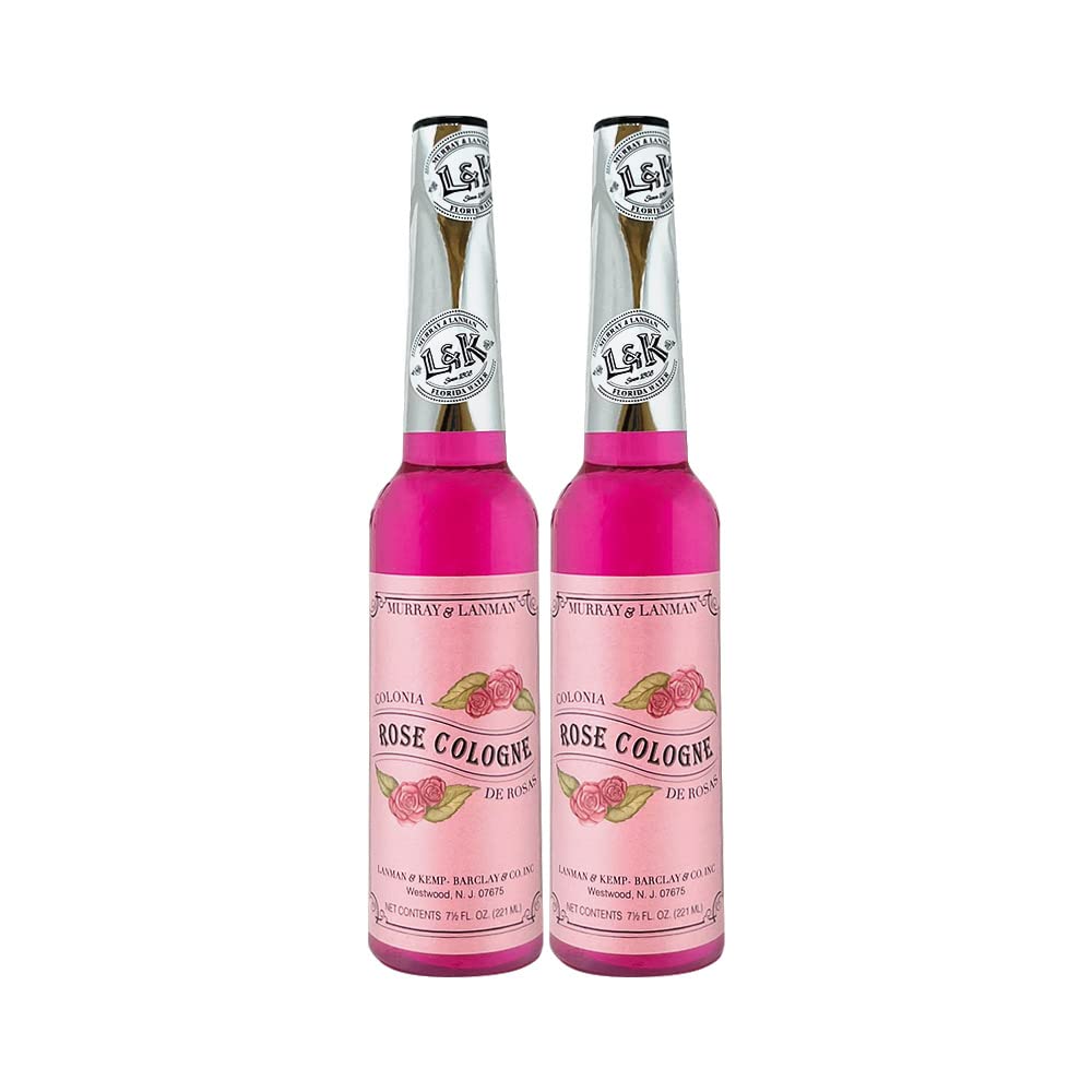 Murray & Lanman Rose Cologne 7.5oz (2-Pack) | Floral Fragrance for Men & Women | Perfect for Daily Wear, Gifts & Special Occasions