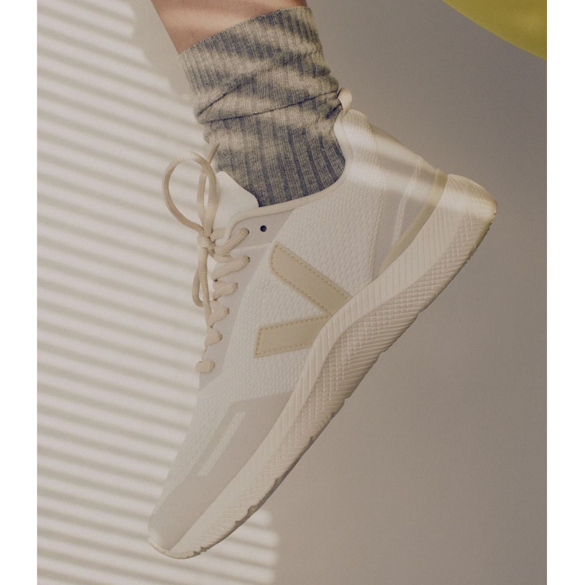 Veja Women's Impala Engineered Mesh Sneakers in Eggshell Pierre - Comfortable White Vegan Leather Shoes for Running, Walking & Everyday Wear