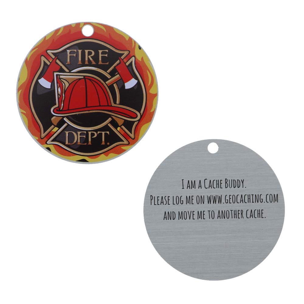 Firefighter Travel Tag - Personalized ID Luggage Tag for Firefighters - Perfect for Suitcases, Backpacks & Travel Gear