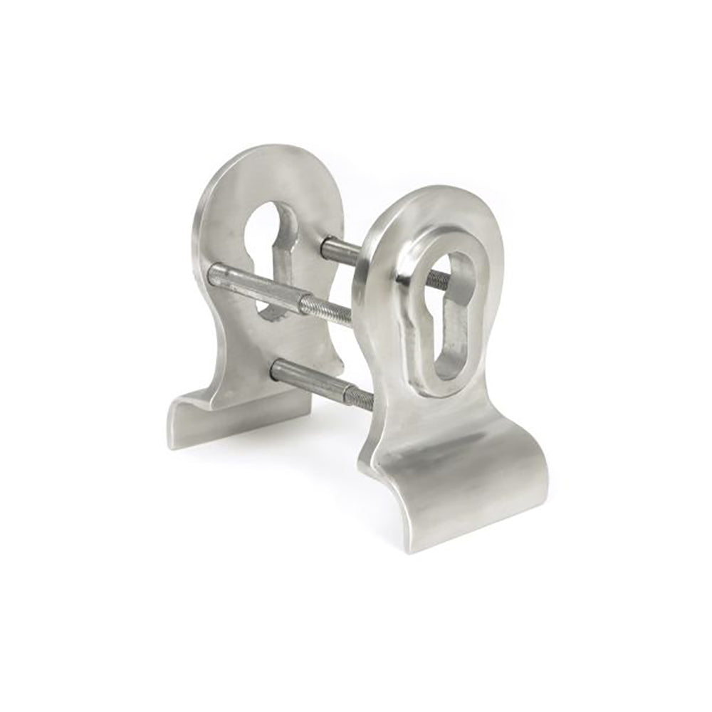 Stainless Steel Satin Finish Euro Cylinder Latch Pull - Durable Back to Back Handle for Cabinet, Drawer & Furniture - Perfect for Home, Office & Commercial Use