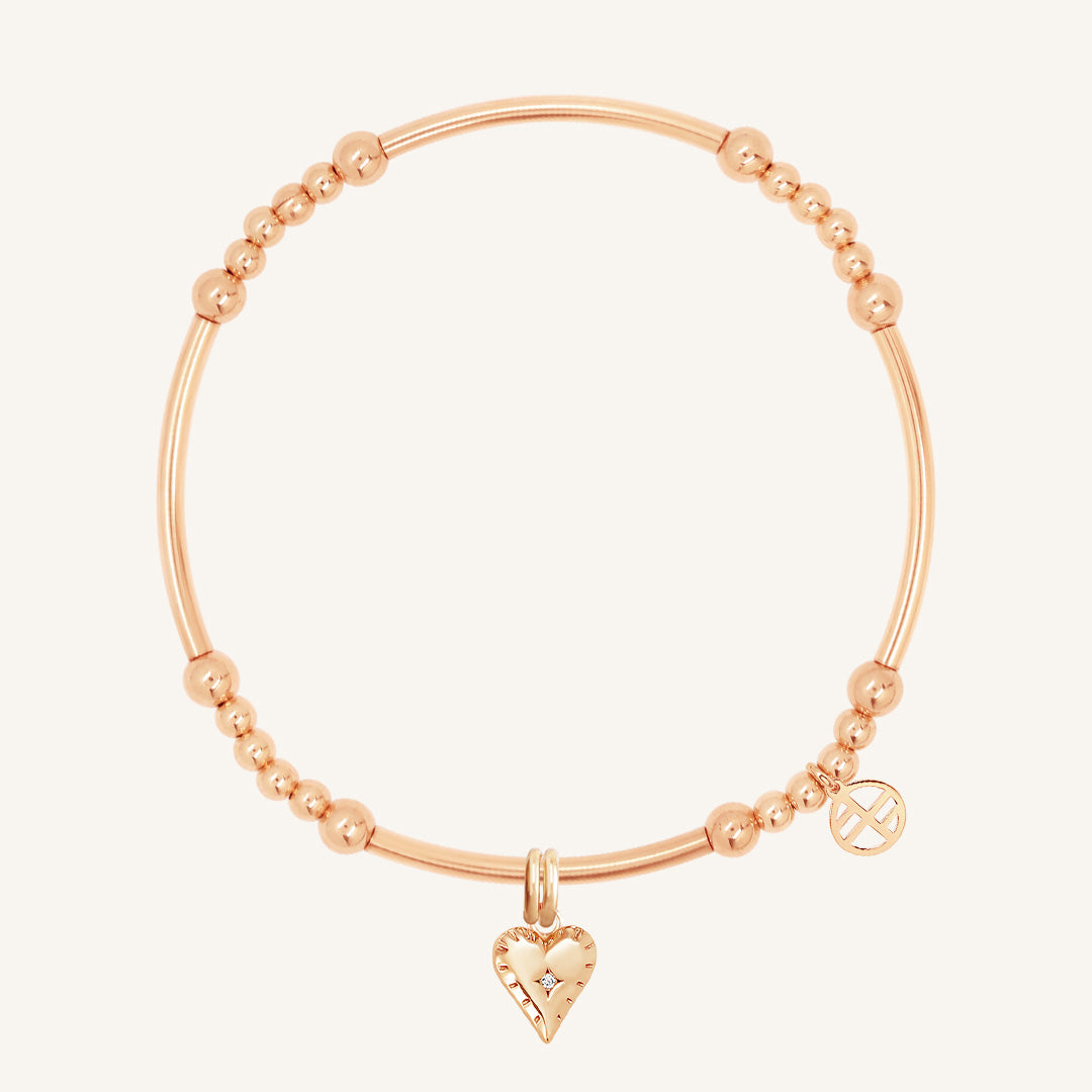 Eternal Heart Charm Bracelet for Women - Sterling Silver Adjustable Chain Bracelet with Heart Pendant - Perfect Gift for Valentine's Day, Anniversary & Birthday - Elegant Jewelry for Everyday Wear & Special Occasions