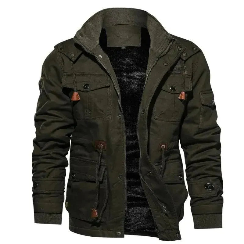 Stylish Men's Casual Cotton Jacket - Lightweight Comfortable Outdoor Spring Fall Jacket for Hiking, Travel & Daily Wear