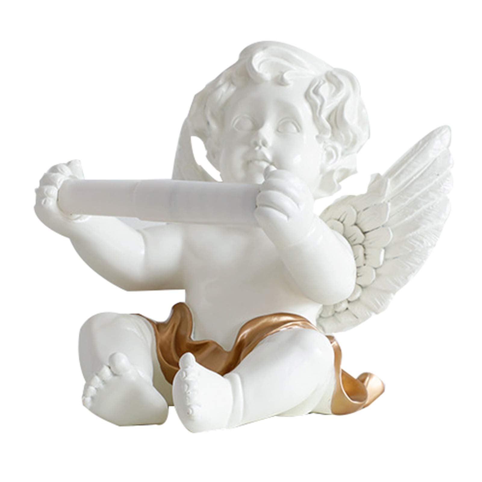 Creative Angel Desktop Paper Roll Holder - Stylish Home & Office Paper Towel Dispenser for Kitchen, Bathroom, Coffee Table - Perfect for Tissue, Toilet Paper & Napkins Organization