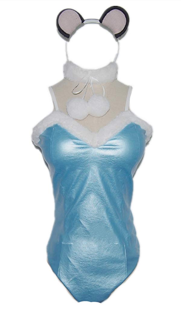 Forevercos Bunny Girl Cosplay Costume - Mei Ling Zhou Anime Bodysuit Uniform for Halloween, Cosplay Events & Anime Conventions