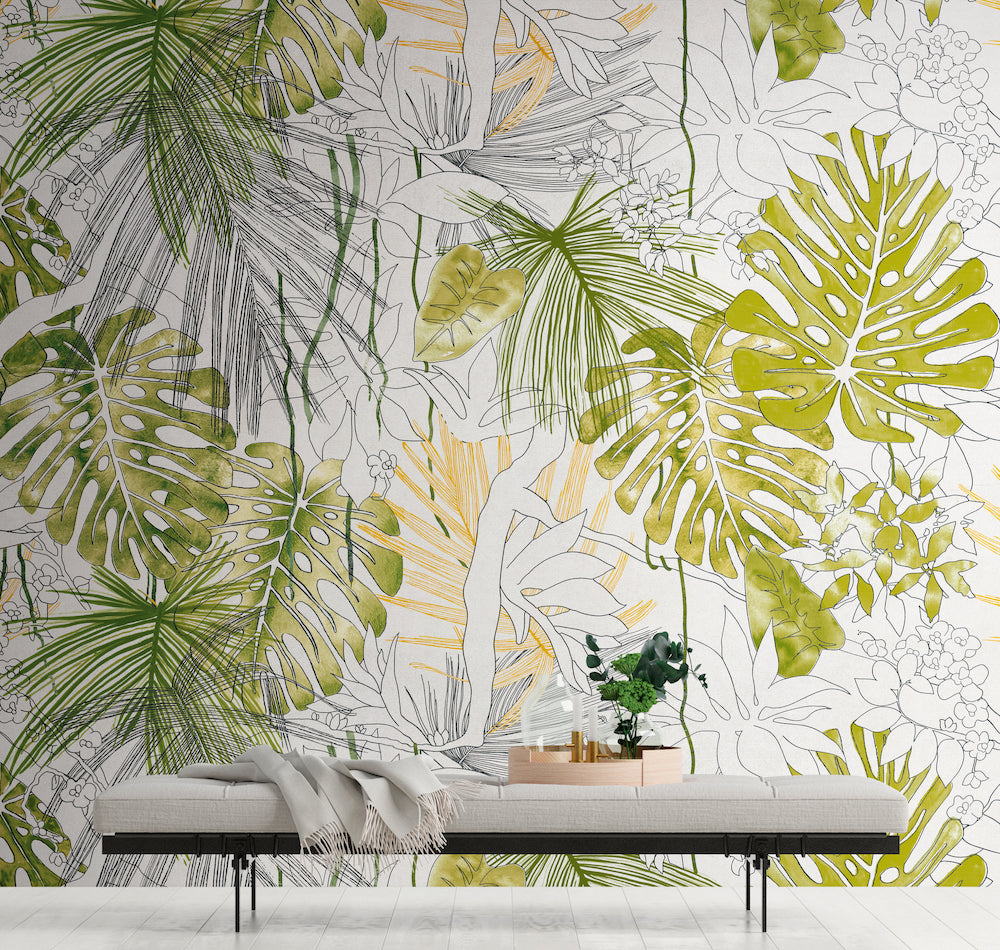 The Wall Lost Jungle Canvas Art Print - Tropical Jungle Landscape Wall Decor for Living Room, Bedroom & Office - Perfect for Nature Lovers & Home Decor