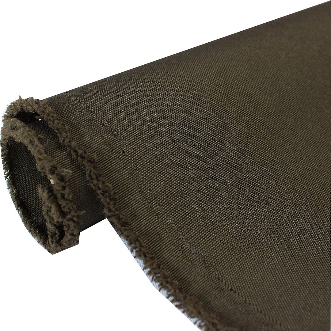 Mybecca 600 Denier Heavy-Duty Canvas Marine Fabric - Waterproof, UV Resistant, Tear-Resistant - Chocolate Brown (10 Yards) - Perfect for Boat Covers, Outdoor Furniture, Awnings & Marine Upholstery