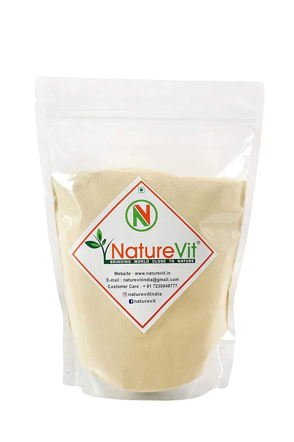 NatureVit Soy Milk Powder - 2kg Vegan, Non-GMO, High Protein (49%) | Plant-Based Dairy Alternative for Smoothies, Baking & Healthy Breakfast