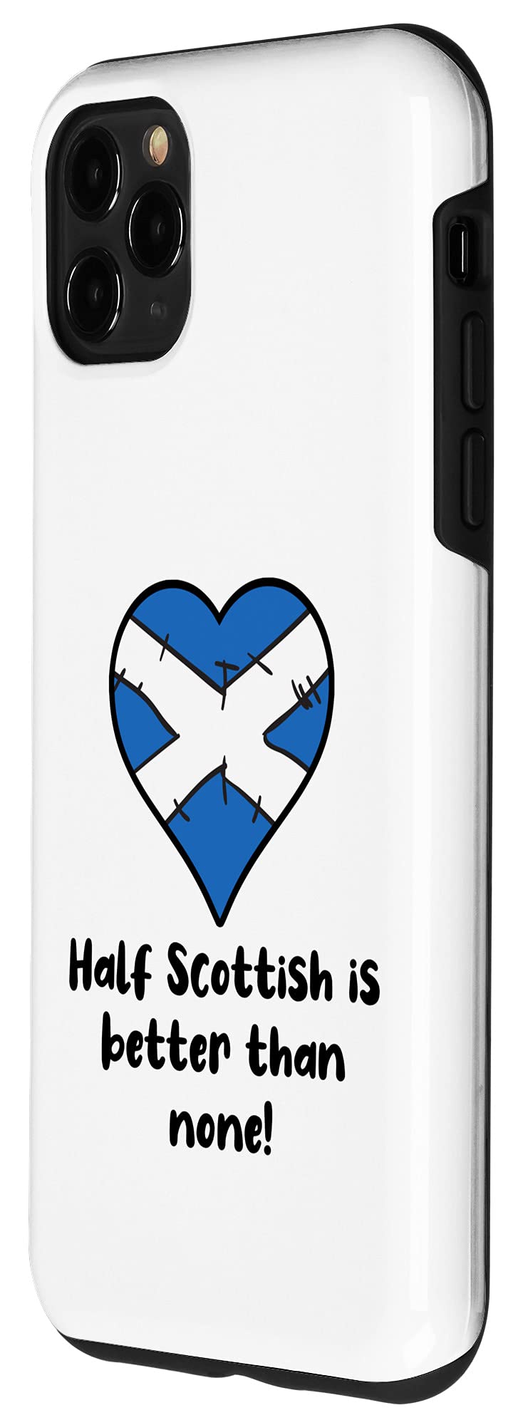 iPhone 11 Pro Max Case with Scotland Flag Heart Design - Durable Protective Cover for iPhone 11 Pro Max - Perfect for Travel, Gifts & Showing Scottish Pride