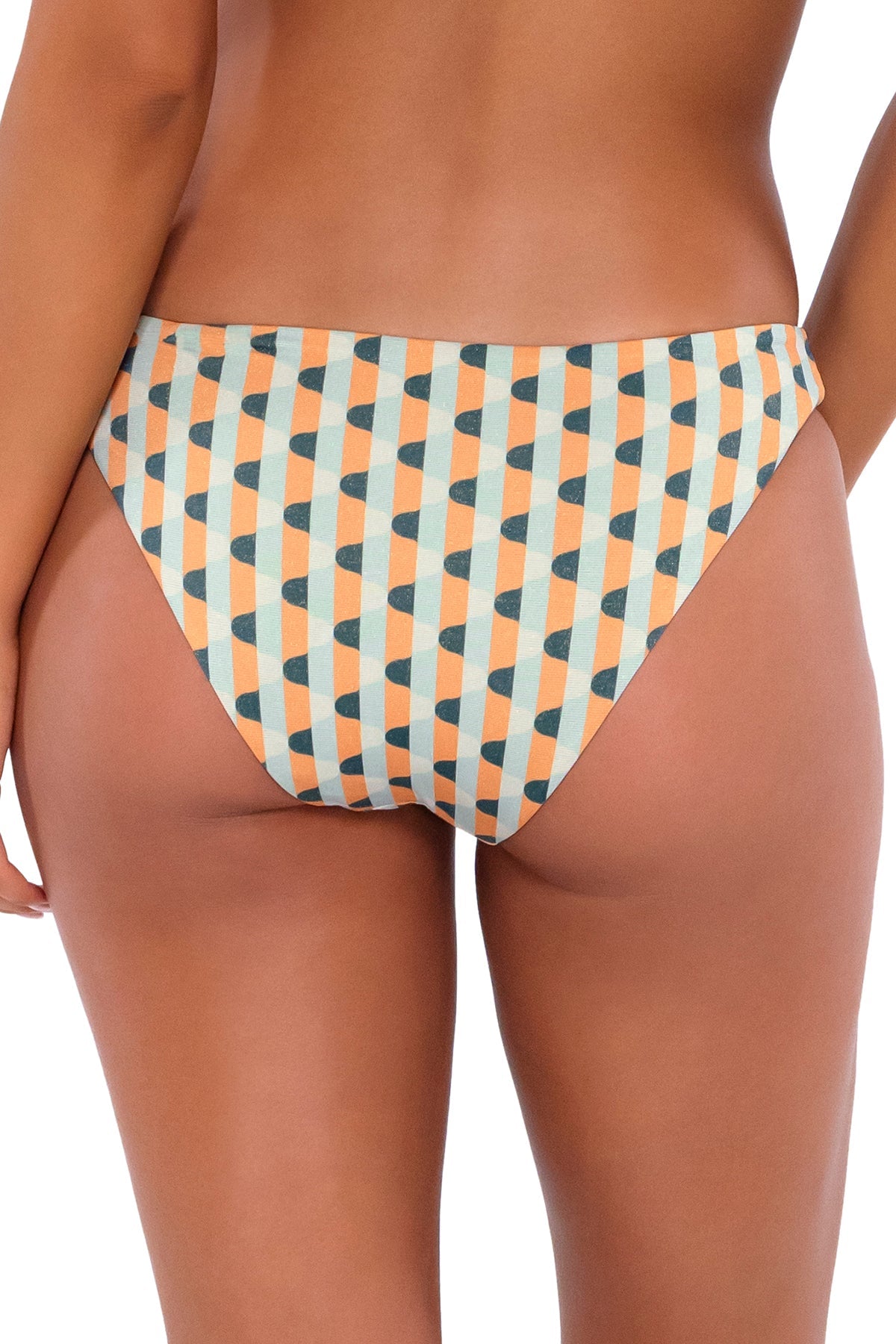 B Swim Sahara Lurex Ryder Bikini Bottom - High Waisted Swimwear for Women, Sexy Beach Bikini Bottoms, Comfortable & Stylish Swim Shorts for Pool, Vacation & Summer Fashion