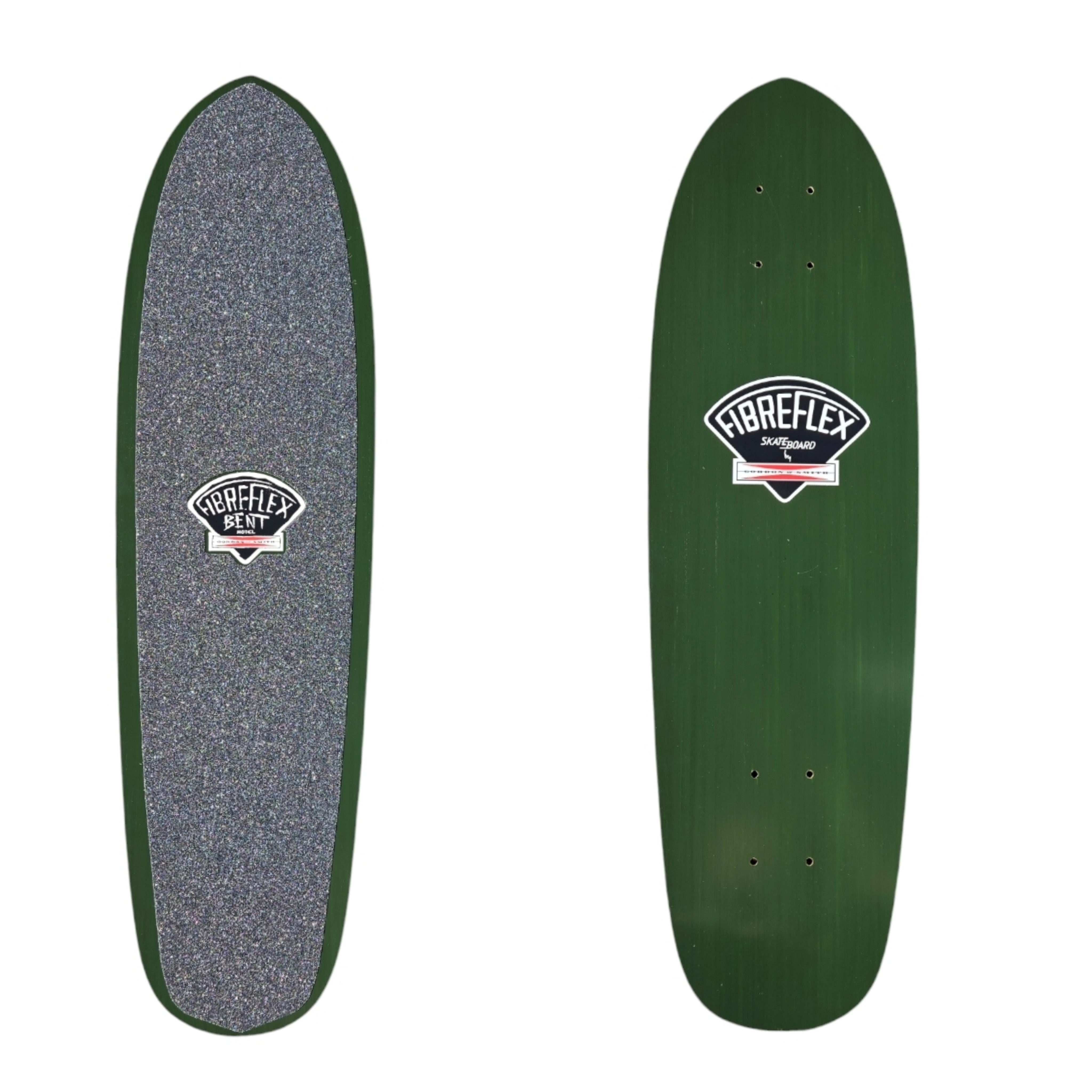G&S Gordon & Smith FibreFlex BRIAN BENT Urban Flex Skateboard Deck - Solid Green | High-Performance Skateboard for Street & Park Riding | Durable & Lightweight Deck for Skaters
